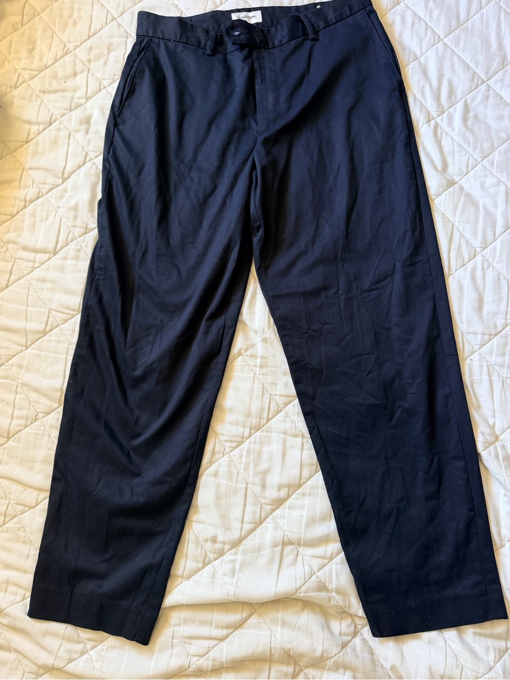 Men's Classic Tailored Black Pants
